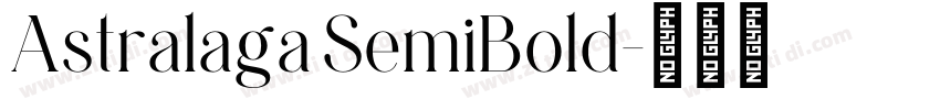 Astralaga SemiBold字体转换
